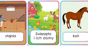 Plansze dydaktyczne: Zwierzęta i ich domy do wydruku dla dzieci za darmo