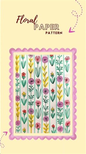 floral Paper Pattern Ideas #viralshorts #trendingshorts #shortvideo