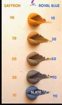 Color clay mixing very very satisfying