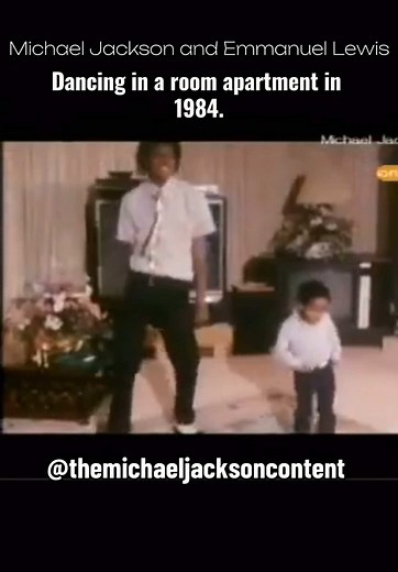 Michael Jackson and Emmanuel Lewis Dancing in 1984 Apartment