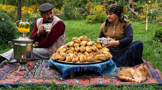 🥖 Baking Traditional Bread in the Mountains 🔥Grandma’s Family Recipe 🍞. | Mountain Tasty Foods