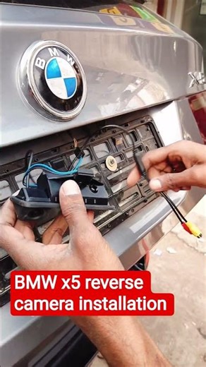 reverse camera installation in BMW x5 #bmw x5 reverse camera