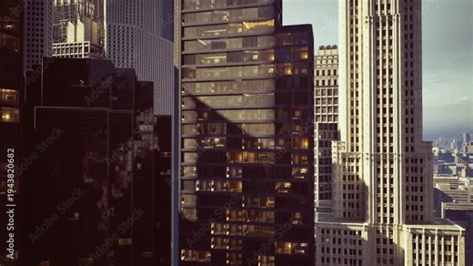 Geometric Dallas facades with reflective windows forming grid patterns, tight crop on structural lines and symmetry, layered textures and urban rhythm, modern