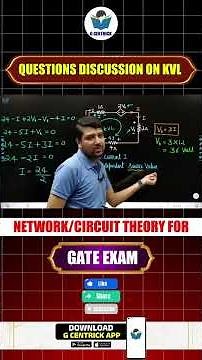 QUESTIONS DISCUSSION ON KVL || Network/Circuit Theory for Gate Exam