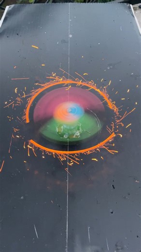 151K views · 432 reactions | experiment lighting the wick on a high-spinning spinning top #experiment #diy #faceebookreels #rocket #idea #sains #firecrakers #trandingreels #simpleexperiment #everyone @sorotan | Fix Aby | Facebook