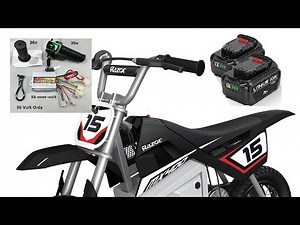 Razor Mx 400 36v upgrade with Dewalt drill batteries