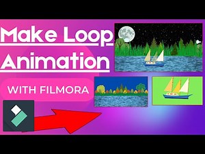 Make Loop Animation JPEG, PNG And GIF Using Filmora | How to make loop scrolling Effects