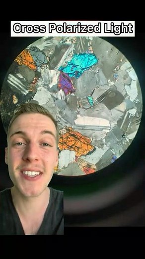 Rocks under the Microscope: Cross Polarized Light Part 1 #shorts