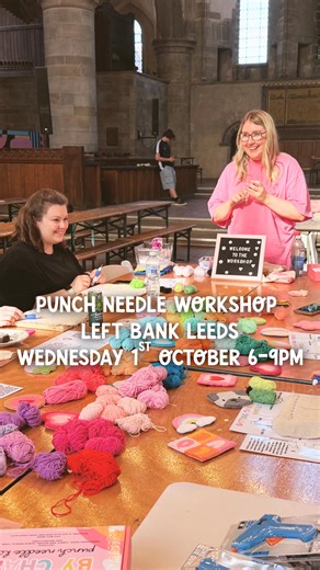 Char | Punch Needle Workshops & Shop on Instagram: "Join me at Left Bank Leeds on Wednesday 1st October, 6–9pm for a special spooky & autumnal punch needle workshop. 🎃🧵 You’ll learn the punch needle basics and create your very own autumn inspired design to take home. Think pumpkins, ghosts, falling leaves and all the cosy vibes. 🍁👻 ✨ No experience needed, just bring your creative spirit! ✨ All materials provided. ✨ A perfect evening for friends, dates or some creative me time. 🎟️ Spaces are