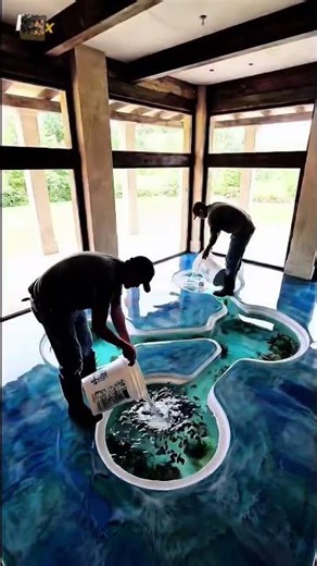 ABSOLUTELY INSANE BUILD! River Floor with 4 Connected Fish Tanks 🌊🐠😱