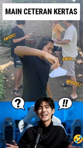 Main Ceteran kertas #ompedvisual #funny #viral #shorts