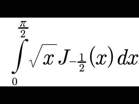 BESSEL FUNCTION OF ORDER (-1/2) | ADVANCED INTEGRAL