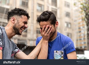 Gay Couple Playing Having Fun Stock Photo 1008018217 | Shutterstock