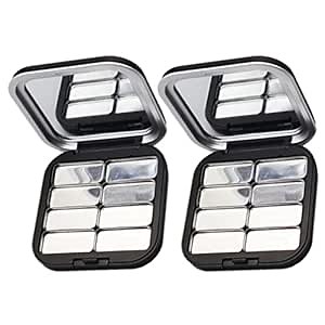 Beaupretty 2pcs Empty Lipstick Palette DIY Lipstick Lip Balm Blusher Containers Refillable Makeup Eyeshadow Storage Case Box with Mirror