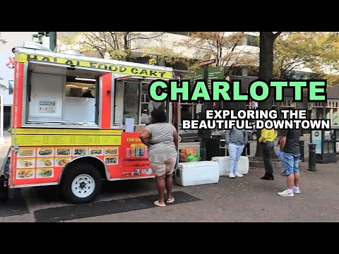 CHARLOTTE, North Carolina - Exploring The Beautiful Downtown (Touring The USA)