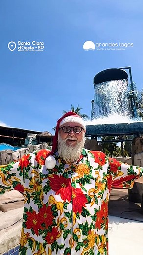O Papai Noel já está curtindo muito aqui no Grandes Lagos Parque Aquático e Resorts.🤩 Clima bom, ótimas opções de comidas e bebidas e um ambiente extraordinário, afinal, o bom velhinho também merece!🎅🏼 Venha curtir com a família e aproveitar o Natal no Grandes Lagos.☀️ #GrandesLagos #NatalnoGrandesLagos #Ferias #Familia | Grandes Lagos