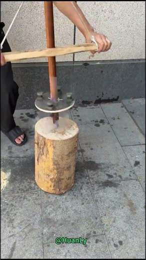 Fire making process by friction #wood