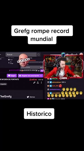El Grefg rompe el récord mundial de Twitch en Fortnite