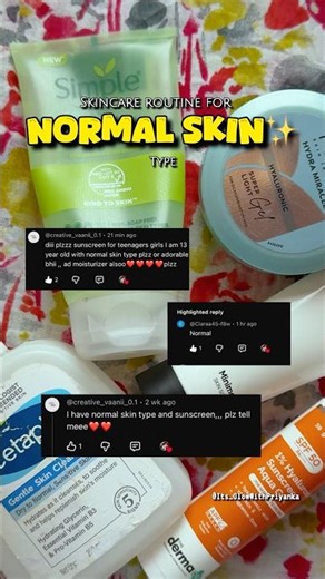 Perfect Skincare Routine for Normal Skin Type | Simple & Beginner Friendly 🎀