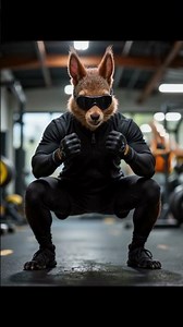 The Cutest Gym Member EVER — Squirrel Workout Routine! #realisticart #digitalart #funny
