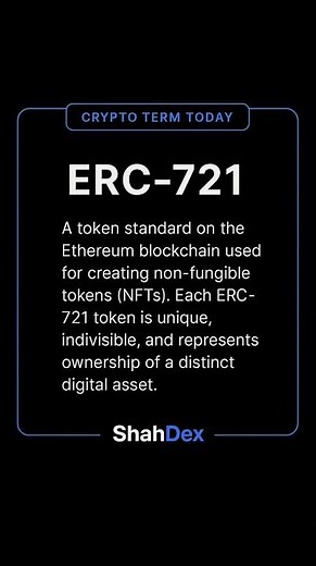 ( DAY - 40 )CRYPTO TERM TODAY:-ERC-721🔥