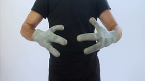 Ghoulish Productions Adult Alien Hands Costume Accessory, Blue, Standard