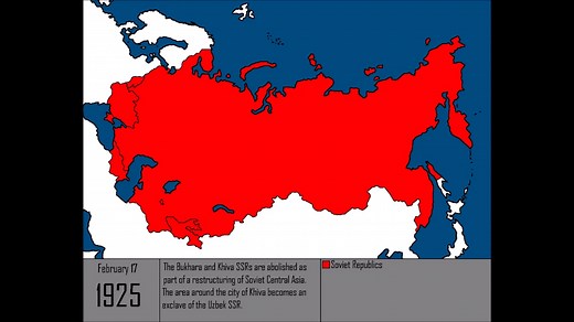 苏联的历史地图变化
