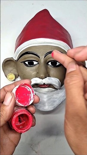 santa claus making video with clay.christmas clay art#art #viral #shorts #youtubeshorts
