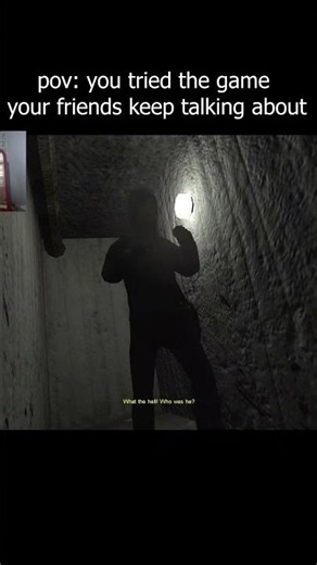 when u try the game your friend won't shut up about #horrorgame