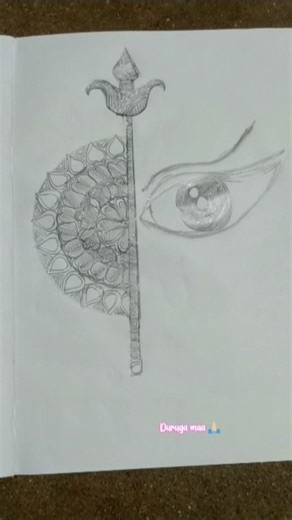 duruga maa 🙏🏻😇🌼#art #shortvideo like comment share subscribe my youtube channel drawing 🎨🎭😱☺️