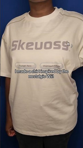 I made a shirt inspired by the Wii! 🎳🤍 #frutigeraero #nostalgia #gaming