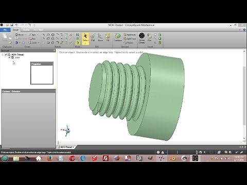 DesignSpark Mechanical: Nicer Thread (Rounded Root)