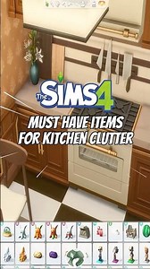 How to clutter kitchens in The Sims 4 📚 #sims4tips #eapartner