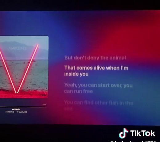 Maroon 5 Animal Lyrics Video
