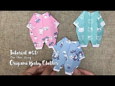 How to DIY Origami Baby Clothes? | The Idea King Tutorial #61