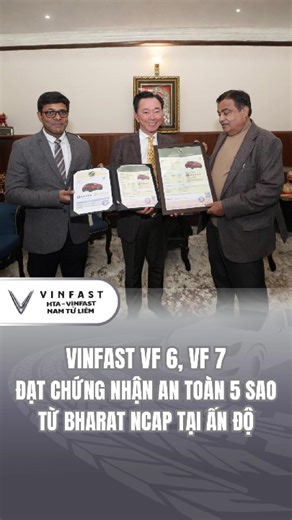 VinFast VF 6 và VF 7 nhận 5 sao an toàn từ Bharat NCAP
