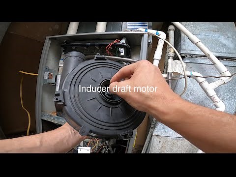 Diagnosing and replacing inducer draft motor on 90% furnace.