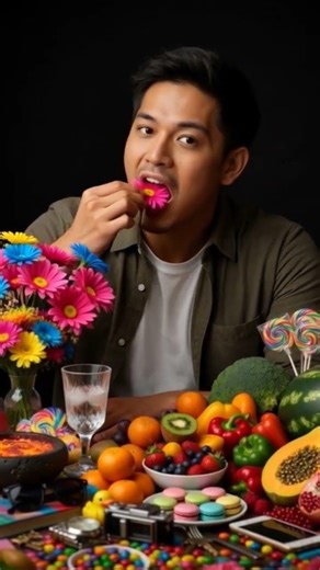 ai eating flowers, #youtubeshorts #comedy #asmr #viralvideo #sketch