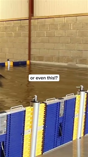 Can these flood barriers hold? #dameasy #flashflood #floodbarriers #flood #floodproofing