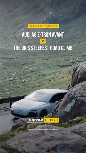 The UK’s steepest road climb vs the Audi A6 e-tron Avant | Elevated Thinking