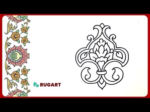 Learn to Draw This Rug Art Element | Step-by-Step Decorative Design