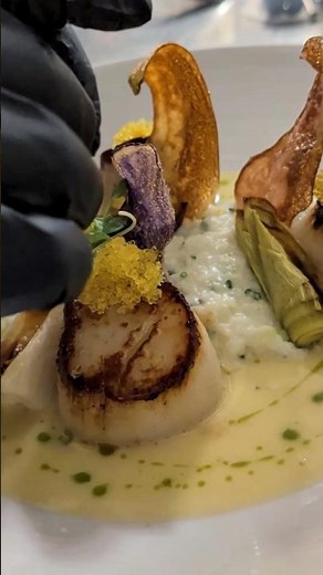 Italian Cooking - Scallops & Creamy Polenta #italianfood #cooking