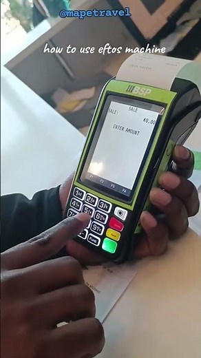 HOW TO USE EFTPOS BSP MACHINE