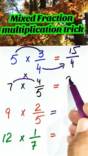 Mixed fractions Multiplication ❌ #BrainTeaser #easymath #MathChallenge