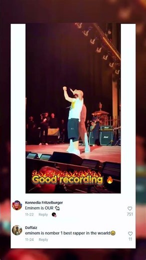 Good recording 🔥 #hiphop #concert #short #eminem