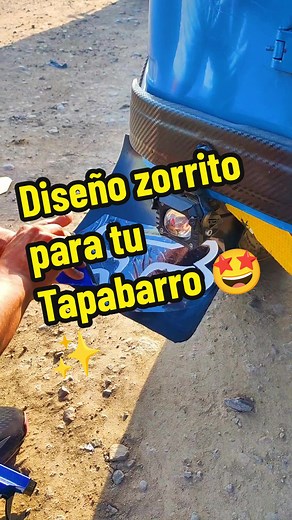 Diseño zorrito para tu Tapabarro 🤩✨