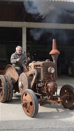 Old Vintage Tractor Shows Full Power In Field! 🚜 #TractorPower #Vintage #Farming #Farmer #Tochan
