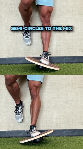 Everything you need to know about how to wobble board to improve ankle strength in 4 steps: 1. 10-10-10… Method: If just starting out, only focus on up and down, and side to side reps. 1 rep = back and forth. This way, you can build a base before worrying about semi-circles - which require more strength, technique, and mobility. Once ready for semi-circles, add them to the mix by performing 10 reps up and down, 10 reps side to side, 10 reps inside semi-circle, 10 reps outside semi-circle, and re