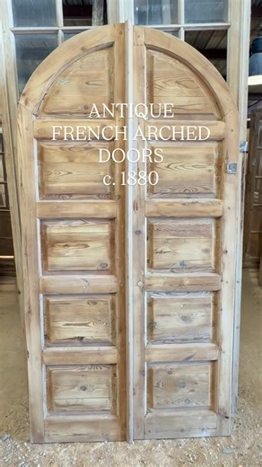 Antiques & Vintage Round Top on Instagram: "AMAZING French arched antique doors. Overall width and height approx 42”x84”. TEXT Mary at 618-977-5779 for more info! #antiquedoors #frenchantiques #europeanantiques #pantrydoor #barndoor slidingdoors patina olddoors vintagedoors vintagehome shutters antique salvage frenchdoors office barn-door cabanna casita outdoorliving custombuilder interioredesign roundtop doors architecturalsalvage customhomes pantrydoors mastersuite homeoffice carveddoor"