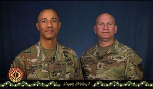 62 reactions | Maj. Gen. Robert Edmonson II and Command Sgt. Maj. Michael Conaty of the U.S. Army Communications-Electronics Command would like to wish you all happy holidays and a prosperous new year! | CECOM | Facebook